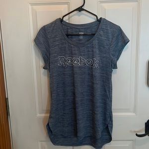 Blue & white Reebok shirt